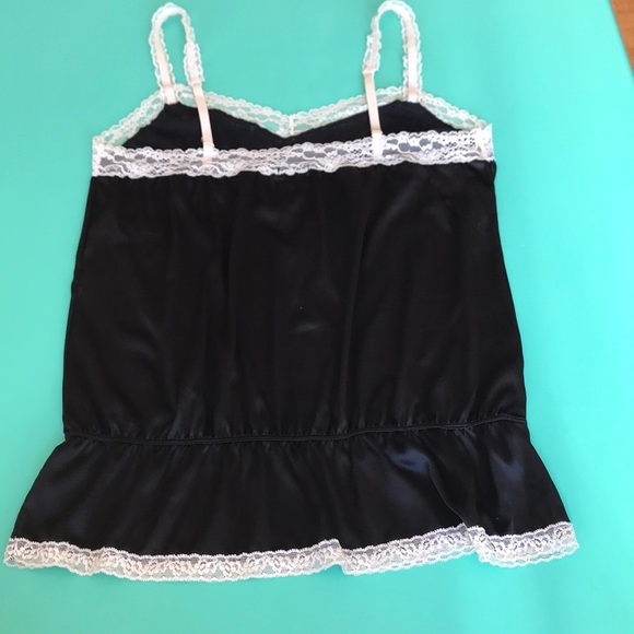 Pretty tank top - black and cream lace - Picture 9 of 11